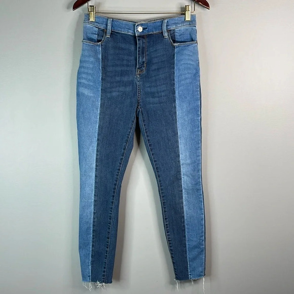 PACSUN Two Tone High-Rise Ankle Jegging Jeans Light/Medium Wash Denim Baddie 28 - Picture 10 of 10